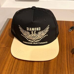 Black and Cream Trucker Hat